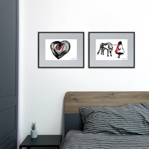 Autorska grafika nr 142 - Czerwony Kapturek - inspirujący design
