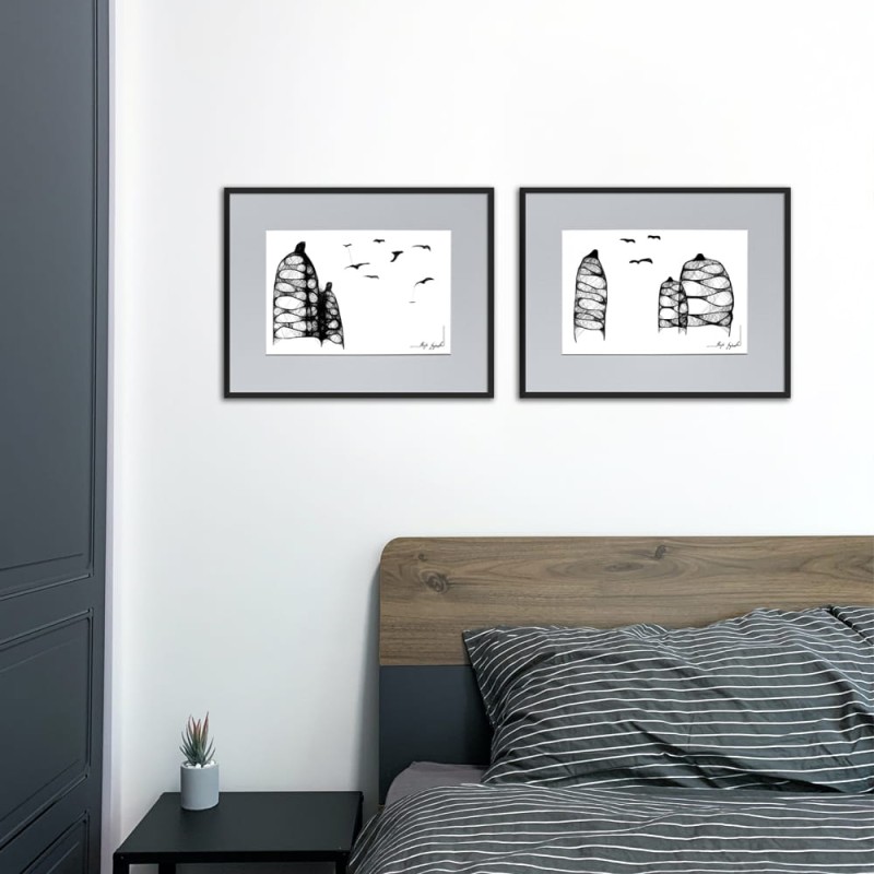 Autorska grafika nr 132 - na ścianę do domu