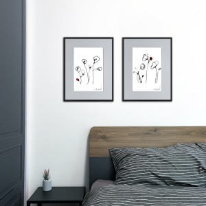 Autorska grafika nr 9 - maki, do salonu