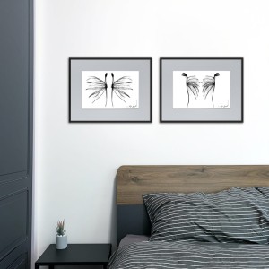 Autorska grafika nr 69 - anioły, do sypialni