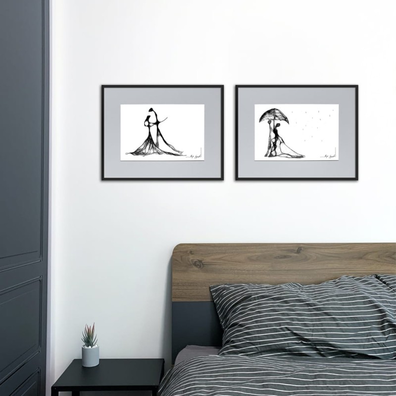 Autorska grafika nr 103 - taniec, grafika do salonu