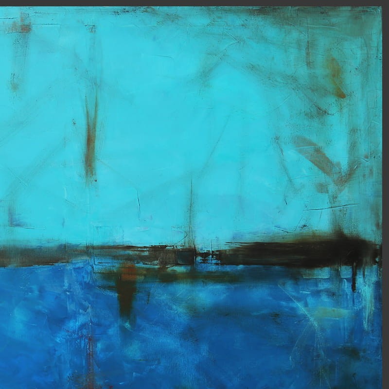 obraz olejny - Turkus i Błękit III