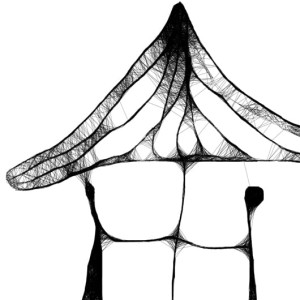 Autorska grafika nr 96 - Pod grzybkiem, detal