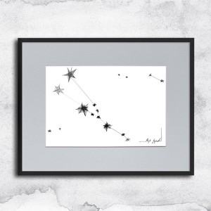 Autorska grafika nr 155 - Byk