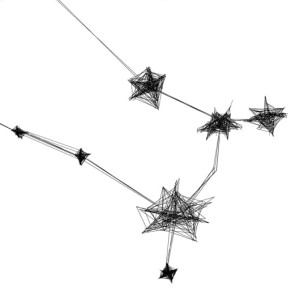 Autorska grafika nr 156 - Bliźnięta - detal