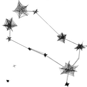 Autorska grafika nr 156 - Bliźnięta - detal