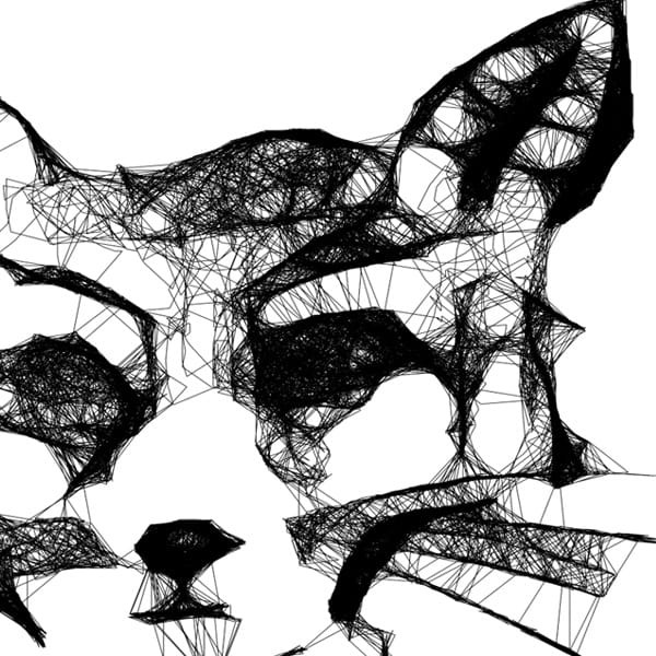 Autorska grafika nr 130 - Lis Witalis - detal