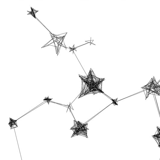 Autorska grafika nr 162 - Strzelec, detal