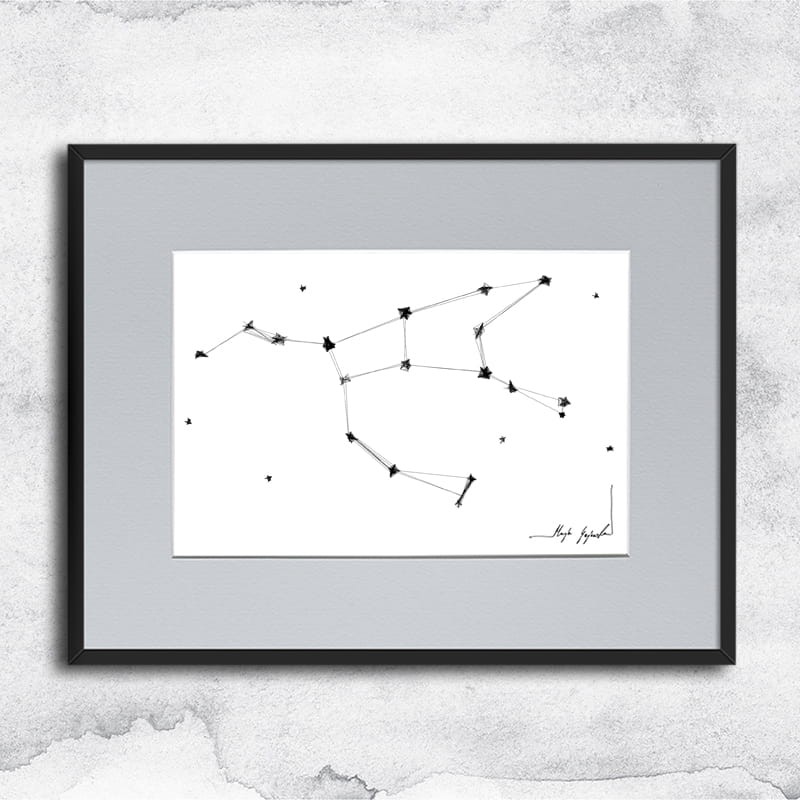 Autorska grafika nr 165 - Wielka Niedźwiedzica