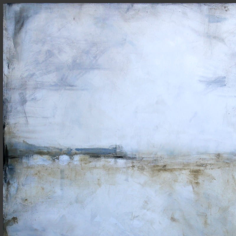 obraz olejny - Biel i siena VI