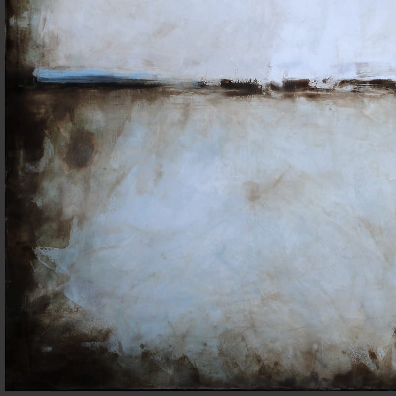 obraz olejny - Biel i siena VII