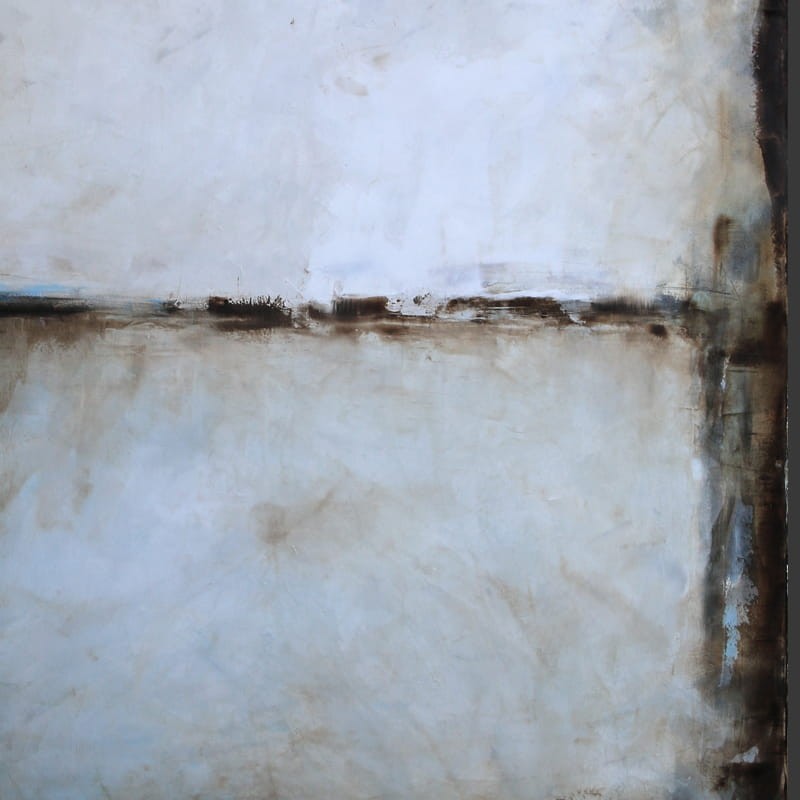 obraz olejny - Biel i siena VII