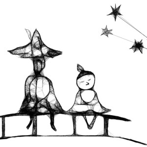 Autorska grafika nr 144 - Muminki -detal