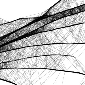 Autorska grafika nr 38 - abstrakcyjny anioł, detal