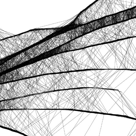 Autorska grafika nr 38 - abstrakcyjny anioł, detal