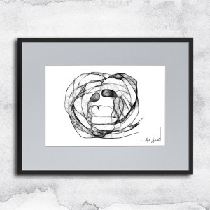 Autorska grafika nr 30 - Macierzyństwo