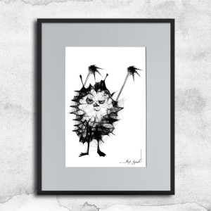 Autorska grafika nr 25 - Bobek z Muminków