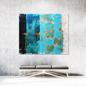 obraz olejny - Błękit IX