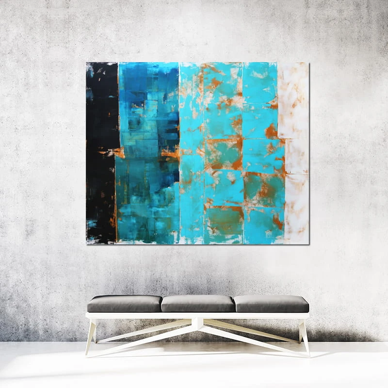 obraz olejny - Błękit IX