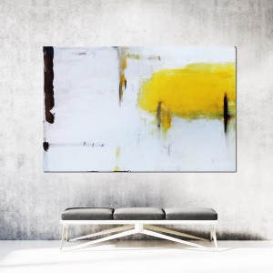 obraz olejny - Heban i Żółty I