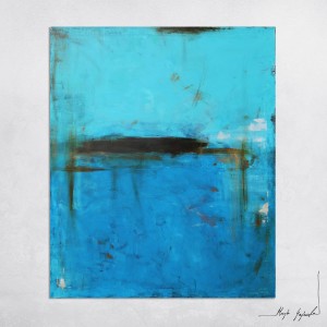 obraz olejny - Turkus i Błękit II