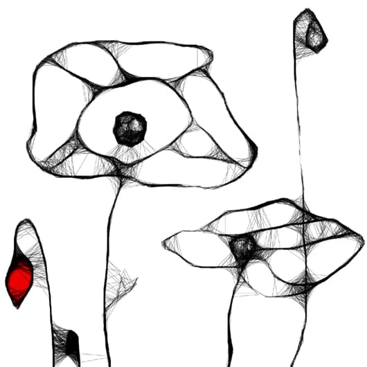 Autorska grafika nr 8 - detal