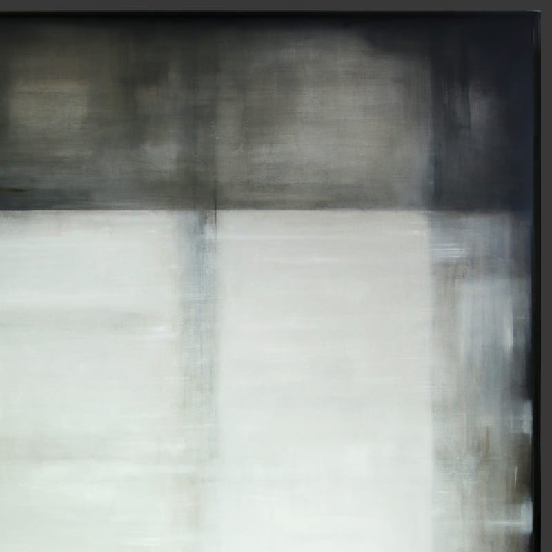 obraz olejny - Biel i heban I