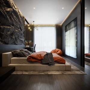 obraz olejny - Biel i heban I