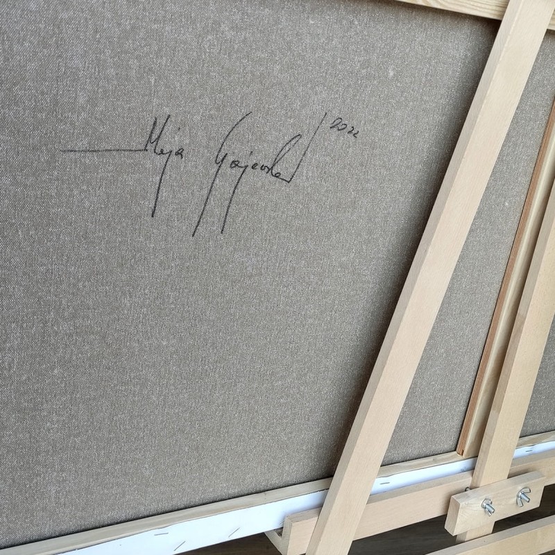 obraz olejny - Kobalt z błękitem I