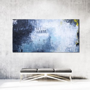 obraz olejny - Niebieski IX