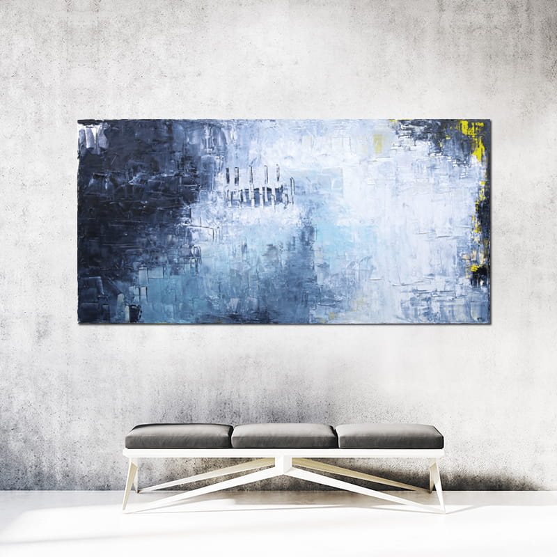 obraz olejny - Niebieski IX