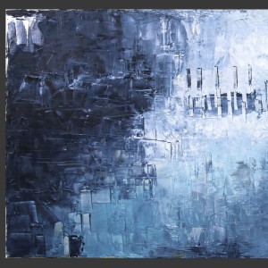 obraz olejny - Niebieski IX