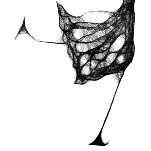 Autorska minimalistyczna grafika nr 120 łyżwiarka, detal