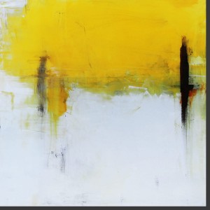 obraz olejny - Heban i Żółty I