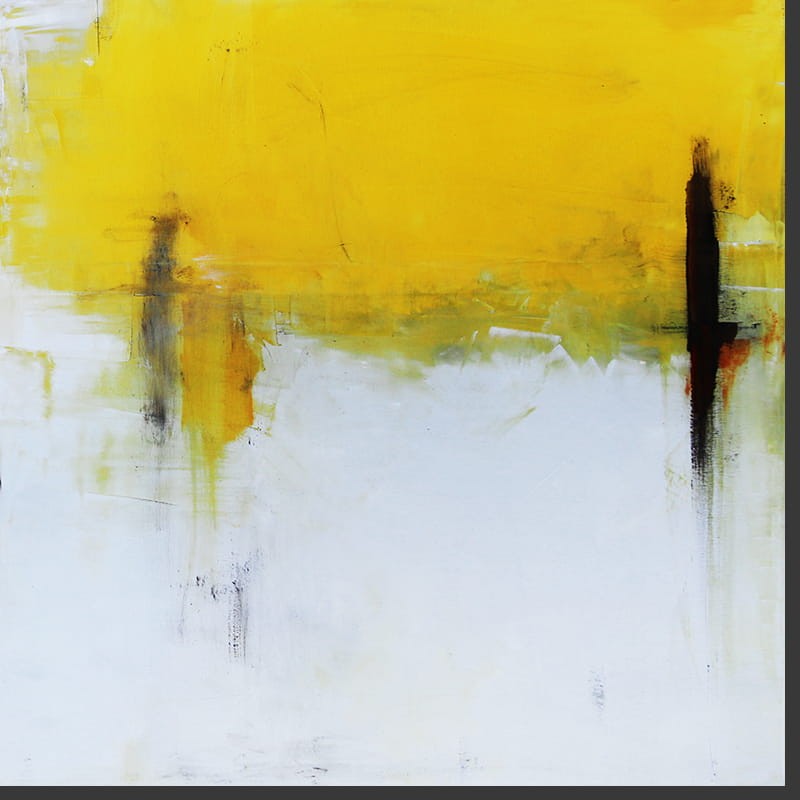 obraz olejny - Heban i Żółty I