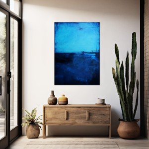 obraz olejny - Błękit paryski XIV