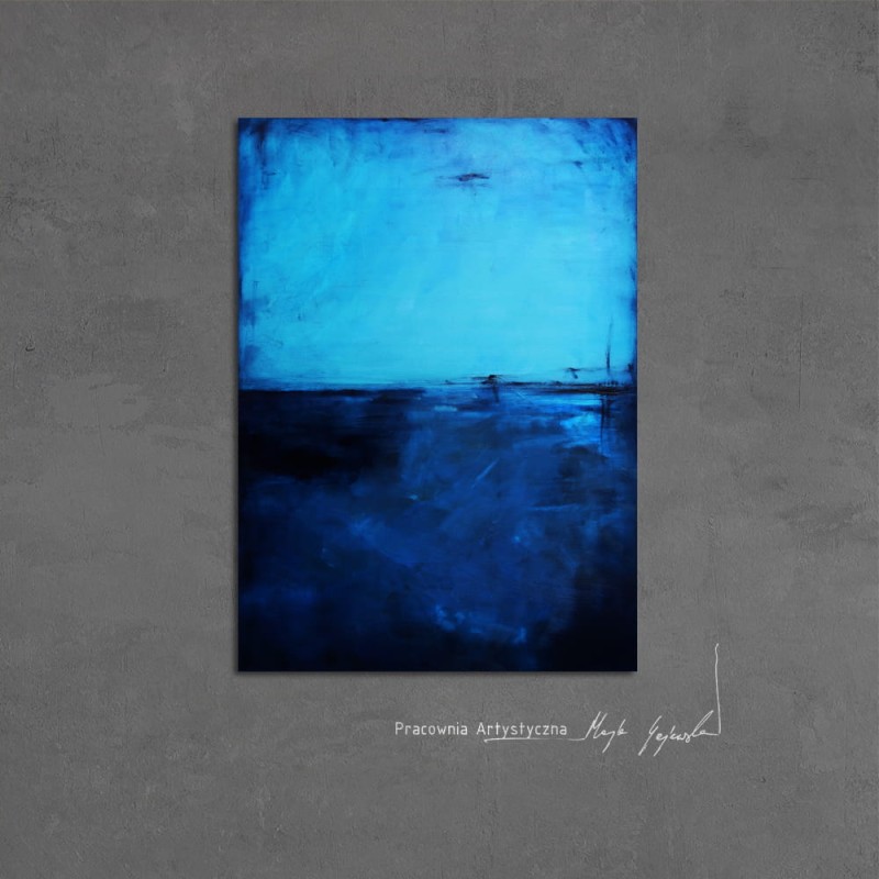 obraz olejny - Błękit paryski XIV