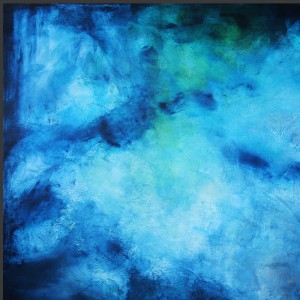 obraz olejny - Szafir i błękit I