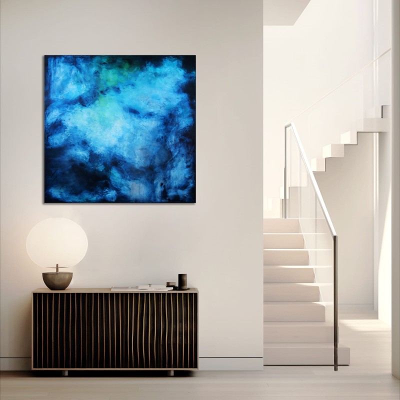 obraz olejny - Szafir i błękit I