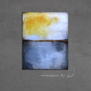 obraz olejny - Żółty i szary I