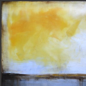 obraz olejny - Żółty i szary I