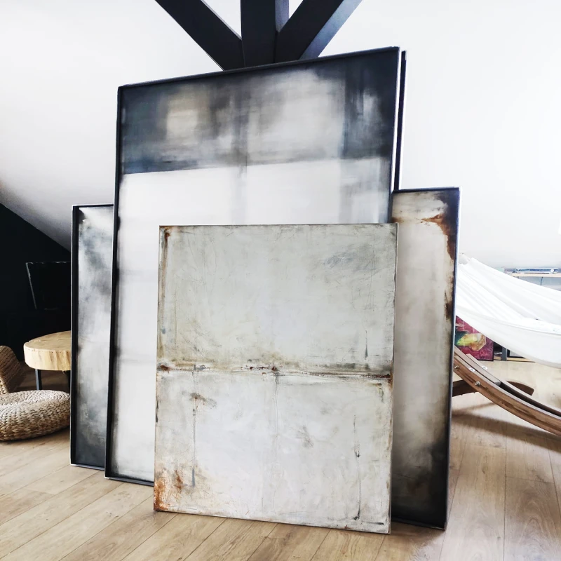 obraz olejny - Biel i beż II