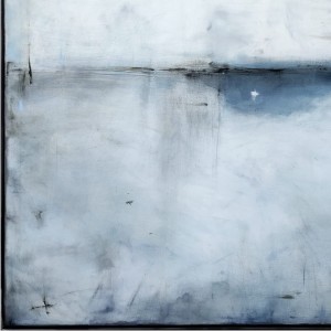 obraz olejny - Biel z kobaltem I