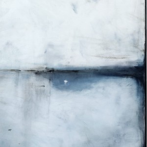 obraz olejny - Biel z kobaltem I