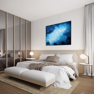 obraz olejny - Atrament i srebro II