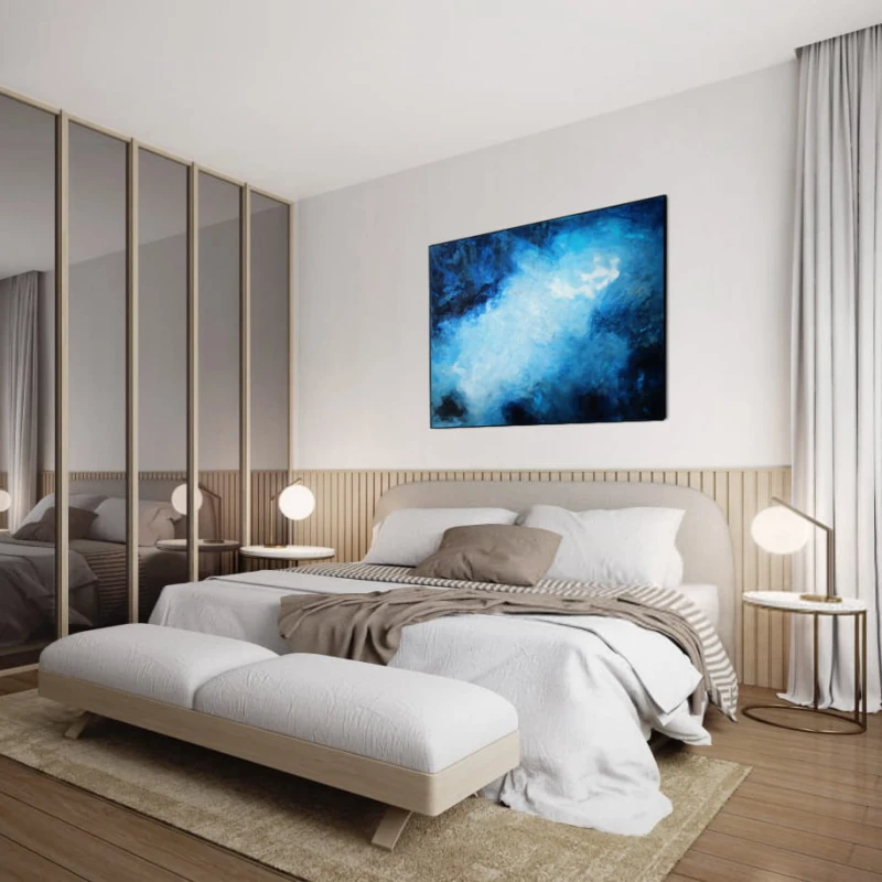 obraz olejny - Atrament i srebro II