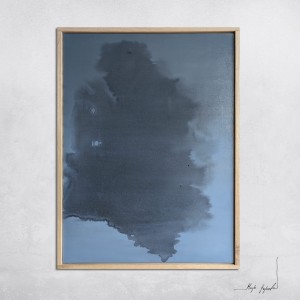 obraz akrylowy - Synergia 4, format 80x60cm, oprawiony w dębową ramę