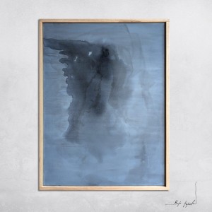 obraz akrylowy Synergia 7, format 80x60cm, oprawiony w dębową ramę