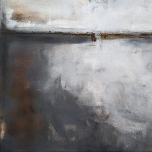 Zbliżenie obrazu olejnego Grafit i umbra I