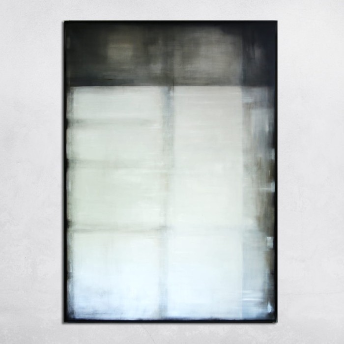 obraz olejny - Biel i heban I, format 170x120cm, dostępny